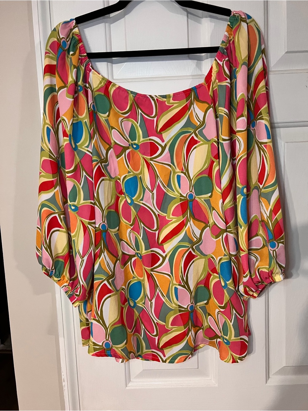First Love Multicolor Floral Off-Shoulder Blouse